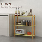 3-Tier Bamboo Freestanding Shelf Unit, Versatile Open Shelf Display - Image 7