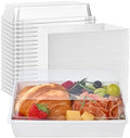 Ocmoiy Charcuterie Boxes with Clear Lids, 7x5 Inches, 50 Pack, White by Ocmoiy