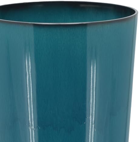 Arcadia Garden Products 25.5-inch Tall Set of 2 Teal Large Plastic Planter Pots with Drainage Plug for Indoor or Outdoor Use, Decorative Lightweight Garden Flower Pot for Porch, Patio, Deck - Image 2