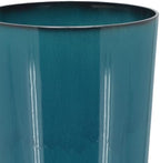 Arcadia Garden Products 25.5-inch Tall Set of 2 Teal Large Plastic Planter Pots with Drainage Plug for Indoor or Outdoor Use, Decorative Lightweight Garden Flower Pot for Porch, Patio, Deck - Image 2