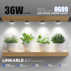 Barrina Orbgrow OG09 Puck Grow Light, 36W(4 x 9W), 5000K, 4 Packs, Black - Image 2