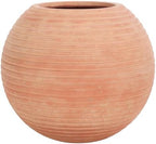 SAFAVIEH Outdoor - Mora Terracotta Ficonstone Cement Round Planter Pot with Drainage Hole, Fully Assembled (PAT1534D) by Unknown