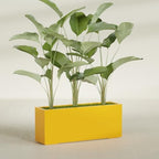 Greenline Leo Tall Rectangular Fiberglass Planter, Outdoor Planter Box - Image 4