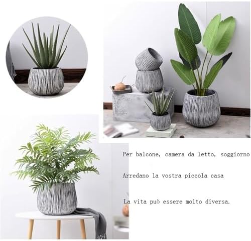 macetas para plantas Fibreglass Flower Pot with Drainage Holes for Indoor and Outdoor Large Calibre for Garden House - Image 4