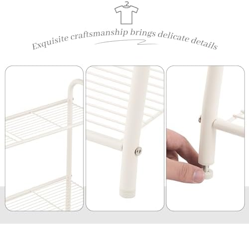 Kitsanery Metal Plant Stand Indoor Outdoor for Multiple Plants,3 Tier Plant Shelf,Large Heavy Duty Flower Holder Ladder Plant for Living Room, Patio, Balcony (White) - Image 6