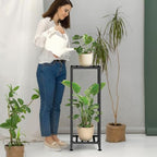 Plant Stand Indoor Outdoor, Wrought Iron Plant Stands 2 Tier Heavy Duty - Image 6