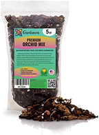 Premium Orchid Soil Mix by Gardenera - Hand Mixed New Zealand Pinus Radiata 100% Natural Potting Soil Bark Mix - for Phalaenopsis Orchid - 5 Quart - Made in USA by Gardenera