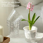 4.6 Inch Self Watering Plant Pots for Indoor Plants 16 Packs African Violet Pot, Self Watering Planters for Herb, Orchid, Devil's Ivy, Flower Houseplant Planters, Clear Plant Pots, White - Image 6