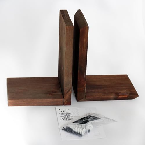 Daniel's Plants Indoor Plant Wall Gallery Shelf Kit | Midcentury Modern Wooden Shelves | Wall Mounted L Shaped Floating Plant Shelves | Solid Wood | 3 Pack (Beveled Edge - Woodland Brown) - Image 5