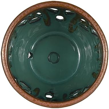 W&W Orchid Pot with Holes and Saucer for Repotting, Tan Mix, 6.5" - Image 3