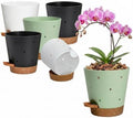 Orchid Pot, 6 Inch Orchid Pots with Holes, 6 Pack Self Watering Plant Pots by Vanslogreen