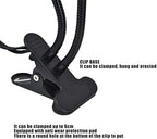 Clip Desk Lamp Socket, E26/E27 Reading Light Stand Clamp Lamp Fixture, 360 Degrees Two Clip on Light Bulb Holder with On/Off Switch and Clamp for Headboard Video Study Work, - Image 5