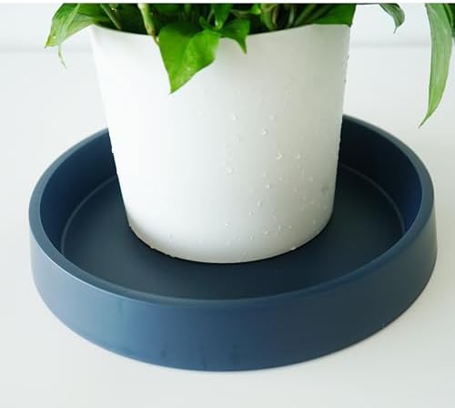 Plant Saucer Tray for Ceramic Plastic Pots, 18 inch Plant Saucers for Indoors, Pot Saucers Trays, Bird Bath Bowls, Flower Planter Water Drip Trays for Pots Base (18", Blue) - Image 4