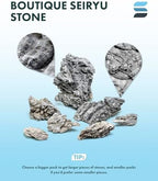 SubstrateSource Natural Aquarium Stones - Soft Grey to Bluish-Grey w/Subtle White Veins - Iwagumi Aquascaping Rocks, Freshwater Tanks, Betta Fish Tank, Shrimp, Cichlids - Boutique Seiryu, 10 LB - Image 5