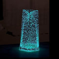 Triangle Luminous Handmade Glass Flower Vase Desktop Ornaments by Radefasun