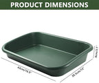 Planting Trays Potting Tray, 17×12×3in Multi-Purpose Gardening Mat for Repotting and Seed Starting Plastic Plant Tray for Indoor & Outdoor Use, Green - Image 5