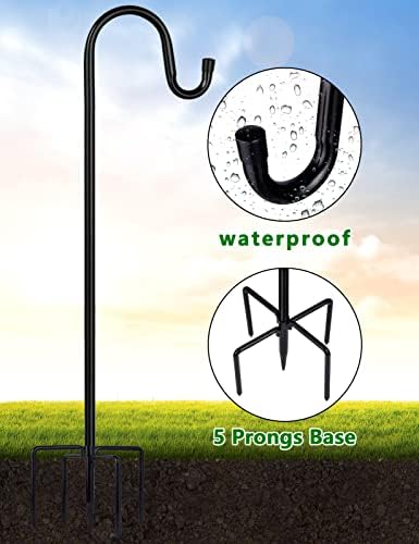 Ottsuls Shepherd-Hooks Adjustable for Bird-Feeder Lantern Plant-Hook Garden-Stake - Plant Stand Hanger for Outdoor Flower Basket, Bird Feeder Hanger Weddings Decor - Image 7