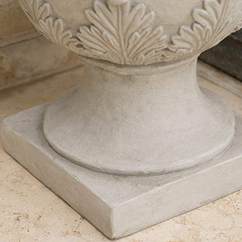 Christopher Knight Home Antique Moroccan Urn Planter, 20", White - Image 7