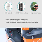 QUQUQ Indoor Outdoor Watering Plants Electric Sprayer with Adjustable Misting Nozzle and USB Type-C Charger Shoulder Strap Watering Equipment(Green) - Image 3