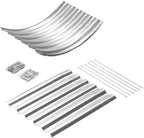 Land Guard Galvanized Metal Raised Garden Bed Kit, 8x4x1.5ft Large Planter Boxes Outdoor, Oval Gardening Box, Patio Garden Planter Box for Vegetables (Silver) - Image 7