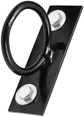 Aoneky 1 Inch Heavy Duty D-Ring Hanger - Metal Wall Mount Hooks for Hanging Plants, Macrame, Decorative Ropes, Safety Gates & DIY Projects, 22 lb Capacity, Black (10) - Image 2