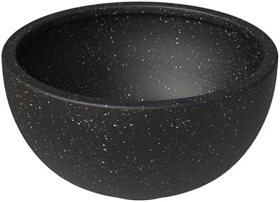 LeisureMod Iris Modern Tapered Round Planter – Iris Collection – Fiberstone + MgO Clay, 7–12″ – Sculptural Pot with Pre-Drilled Drainage, Weather‑Resistant for Indoor/Outdoor Use by LeisureMod
