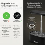 Nouri Hydroponics Growing System, 5 pod Smart Indoor Herb Garden Kit with LED Grow Lights, Hydroponic Herb Garden Indoor for Plant Lovers, Gardeners, Kitchen, Lettuce Seeds Included - Image 5