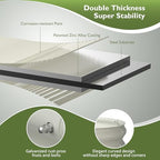 Winpull Raised Garden Bed Kit, 8x2x1 ft Galvanized Planter Box Outdoor, Oval Large Metal Raised Beds for Gardening Vegetables Flower Herb (Pearl White) - Image 2