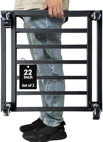 22" Plant Caddy with Wheels Heavy Duty,600Lbs Large Metal Plant Rollers with Wheels,Rolling Square Plant Stand with Industrial Casters,Rust-Proof Plant Dolly for Large Planters,Pots,2-Pack by Hongsane