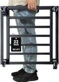22" Plant Caddy with Wheels Heavy Duty,600Lbs Large Metal Plant Rollers with Wheels,Rolling Square Plant Stand with Industrial Casters,Rust-Proof Plant Dolly for Large Planters,Pots,2-Pack by Hongsane