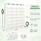 56 Pockets Living Wall Planter Indoor Self Watering Wall Hanging Planters - Image 2