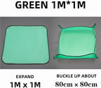 Repotting Mat Planting Mat Gardening Potting Pad Foldable Garden Plant Flower Pot Transplanting Waterproof Mats Plant Accessories 50cm-150cm(Green 100cmx100cm) - Image 2