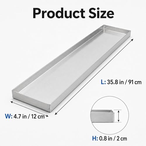 Stainless Steel Plant Tray with a 0.8-Inch Raised Edge - Image 3