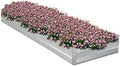 Galvanized Raised Garden Bed, Metal Planter Box Bottomless for Backyard,13.5 * 3 * 1 FT,Silver by RIGMEC