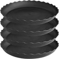 4 Pack of 16 inch Plant Saucer, Depth Large Plant Tray, Heavy Duty Plant Trays for Indoors no Holes, Plastic Pot Tray for Planter (Black) by Unknown