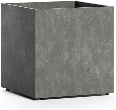 Reglito Cube Planters for Outdoor Plants, Square Indoor/Outdoor by Cosapots