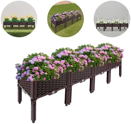 Raised Garden Bed, 4-Tier Elevated Planter Box with Legs, Large PP Plastic - Image 5