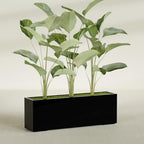 Greenline Leo Tall Rectangular Fiberglass Planter, Outdoor Planter Box - Image 4
