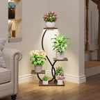 BACEKOLL Plant Stand with Grow Lights 4 Tier Metal Indoor Plant Shelf 32" - Image 5