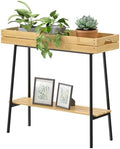 BAMBANG Bamboo Plant Stand Indoor, 2 Tier Wood Small Plant Table, Tall Plant Stand for Indoor Plants, Window Sill Plant Shelf, Flower Pot Holder Plant Bench Plant Rack for Living Room Balcony Outdoor by BAMBANG