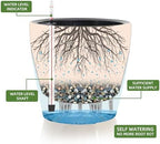 Dexceder 9x8 Self Watering Planter (Yellow Brown Gradient) - Image 2
