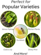 GARDENERA Sphagnum Moss Potting Mix for Carnivorous Plants, Moss and Perlite Blend for Potting Venus Fly Traps, Sarracenia, Pitcher Plants - 75% Sphagnum Moss + 25% Perlite - Made in USA - 5 Quart - Image 2