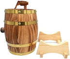 1.5L Oak Aging Barrels Whiskey Barrel Dispenser Home Wine Bucket Whiskey Barrel for Wine, Spirits, Beer, and Liquor Light Yellow (with baked oak chips) - Image 5