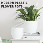 YNNICO Plant Pots 10/9/8/7.5/7 inch with Multi Mesh Drainage Holes - Image 4