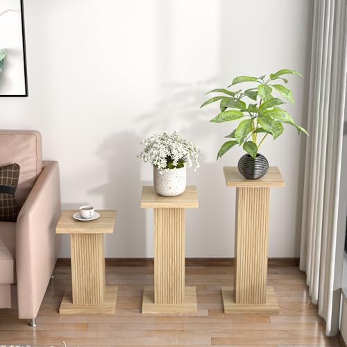 Tall Plant Stand for Indoor,set of 3 Corner Plant Stand for Multiple Plants - Image 5