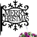 peacoblue Merry Christmas Plant Hanger Bracket, Iron Outdoor Hanging Hook by PEACOBLUE