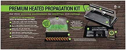 Super Sprouter Premium Heated Propagation Kit for Starting Seeds or Cuttings, Includes Heat Mat, Tray, Grow Light, and More - Image 2