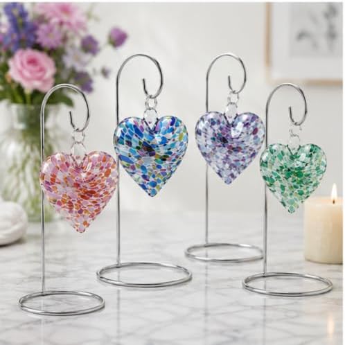 Christmas Ornament Stands Set of 20, Silver Chrome Metal Ornament Display Holders, 7 Inch Tabletop Hangers for Christmas Ornaments, Air Plant Terrariums, Holiday Crafts, Collectibles & Decorative Keepsakes - Image 6