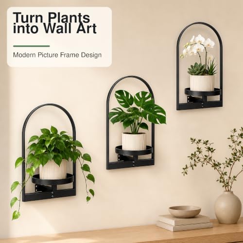 Black Picture Frame Wall Planters for Indoor Plants, 30 LBS, 3 Pack - Image 6