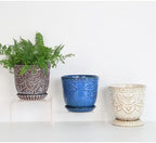 Gepege Ceramic Plant Pots, 6 Inch Indoor Planters with Drainage & Saucers - Image 6